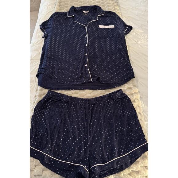 kate spade new york Other - Kate Spade NAVY/WHITE POLKA DOT Pajama Set Size 3X